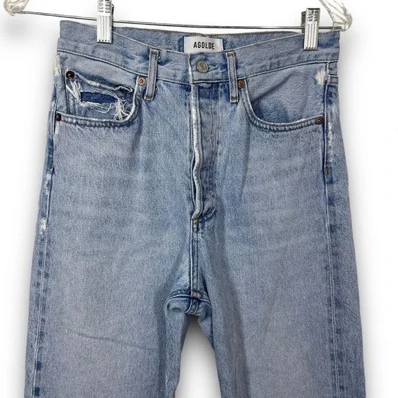 Agolde 90's Mid Rise Straight in Snapshot Size 24 - Picture 4 of 11